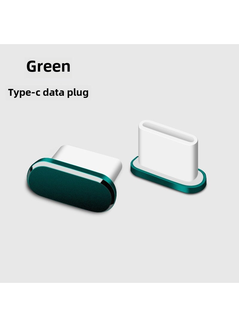 1 x 5 pcs USB-C Dust Plug for Huawei Honor 30 Green