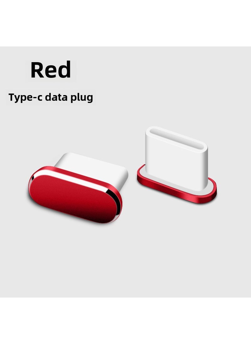 1 x 5 pcs USB-C Dust Plug for Huawei Honor 30 Red