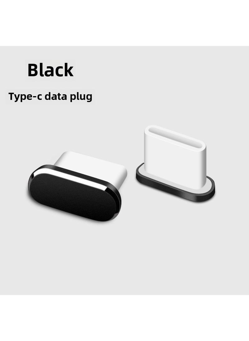 1 x 5 pcs USB-C Dust Plug for Huawei Honor 30 Black