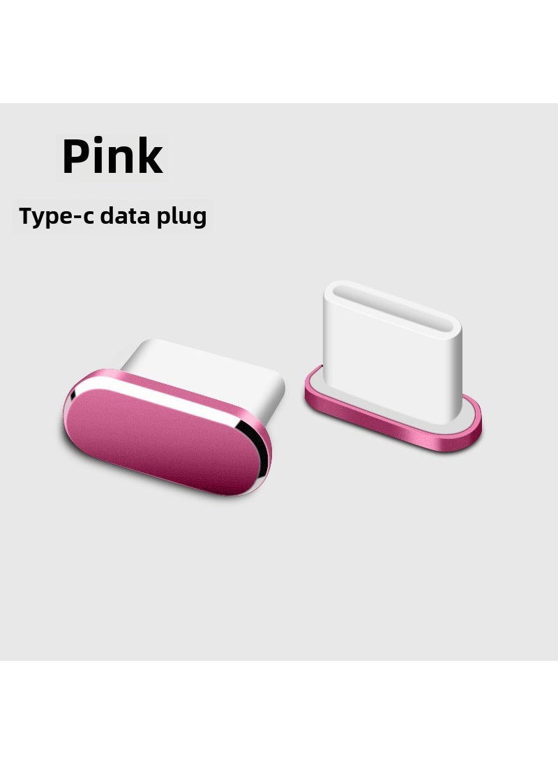 1 x 5 pcs USB-C Dust Plug for Huawei Honor 30 Pink