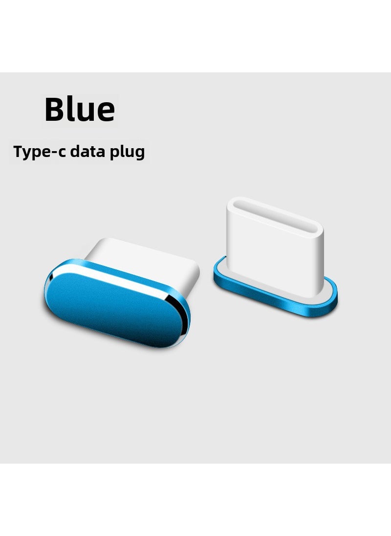 1 x 5 pcs USB-C Dust Plug for Huawei Honor 30 Sky Blue