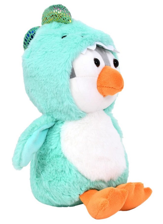 Super Soft Turquoise Hoodie Penguin Soft Toy |Gift For Boys/Kids/Girls | Soft Stuffed Plush Animal | - 23Cm