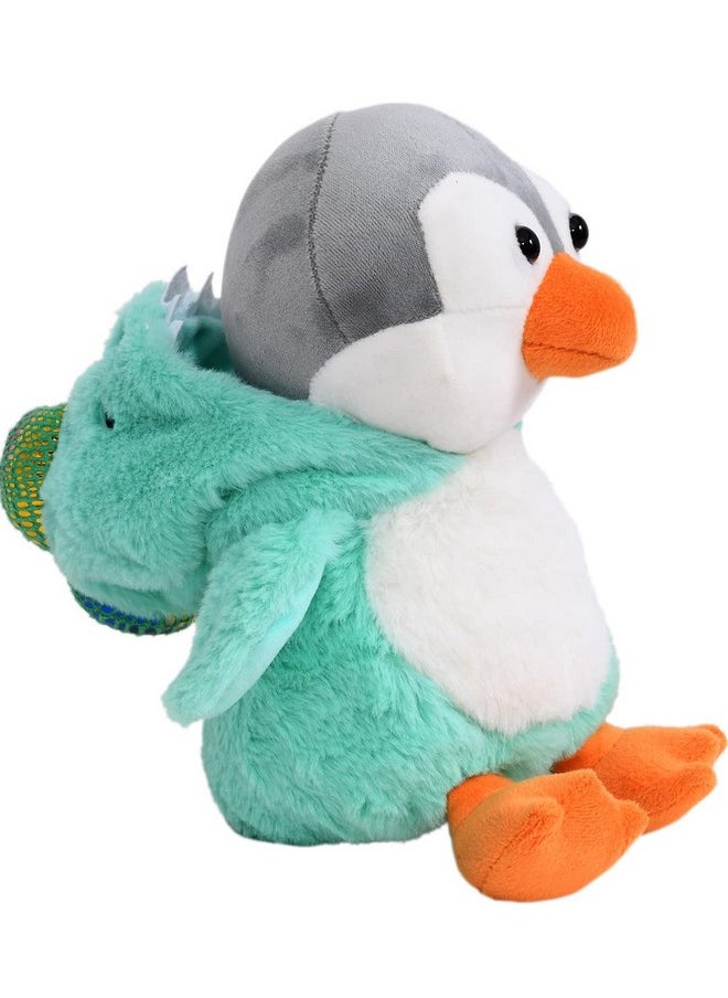 Super Soft Turquoise Hoodie Penguin Soft Toy |Gift For Boys/Kids/Girls | Soft Stuffed Plush Animal | - 23Cm