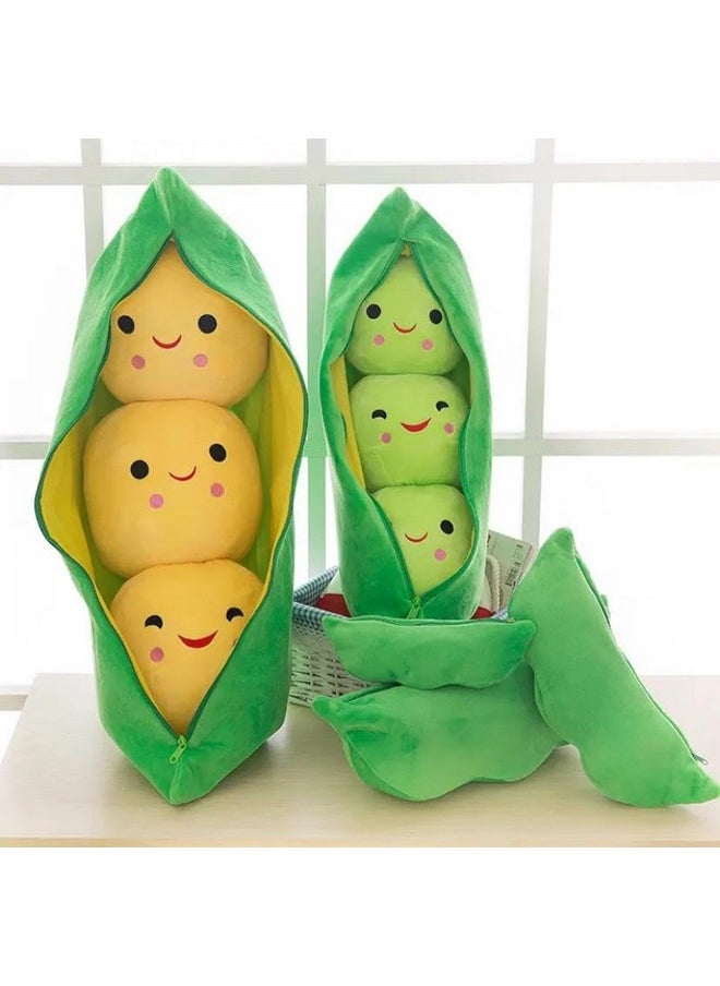 Super Soft Pea Cushion Stuffed Toy 40Cm Pea Shaped Stuffed Toy, 40Cm, Super Soft Plush Material, Green