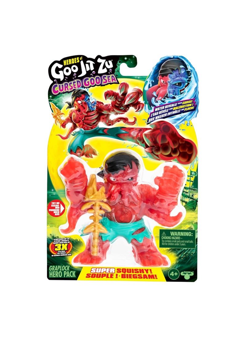 Heroes of Goo Jit Zu Cursed Goo Sea | Super Squishy, Goo Filled Toy Graplock Action Figure Hero Pack