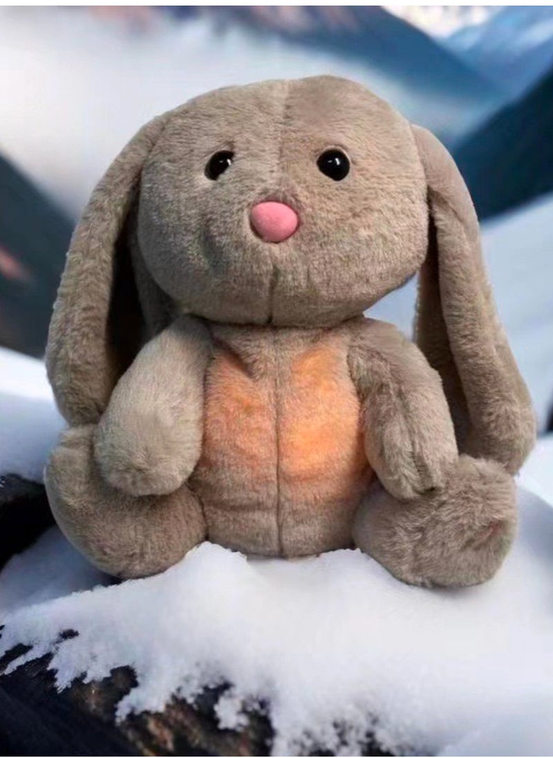 Breathing Baby Soothing Rabbit Plush Toy – 3-Speed Settings for Gentle Sleep Aid(Batteries Not Included)