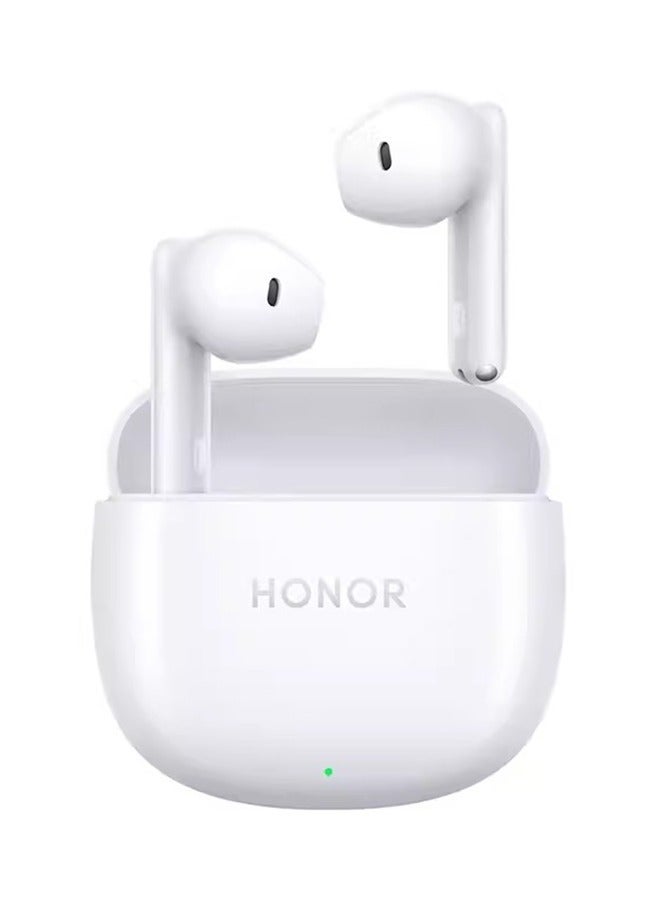 X8a Dual SIM 8GB RAM 128GB 4G LTE - Titanium Silver, With Honor X6 Earbuds - White