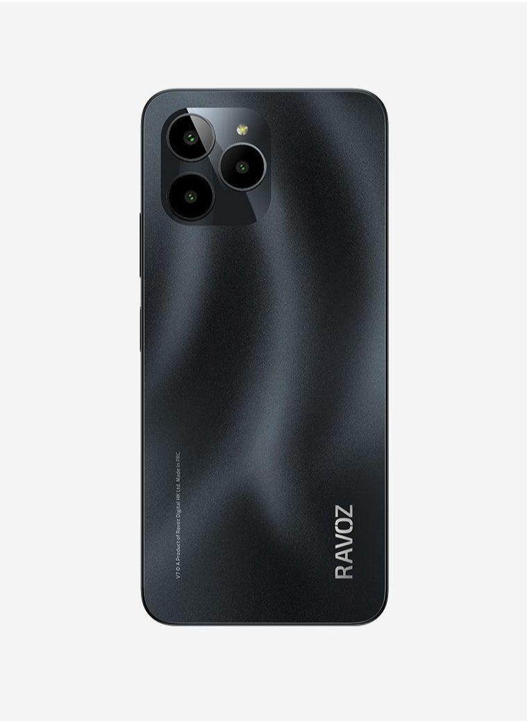 RAVOZ V7  Dual SIM Black 4GB RAM(+6GB EXPANDABLE) 128GB 4G