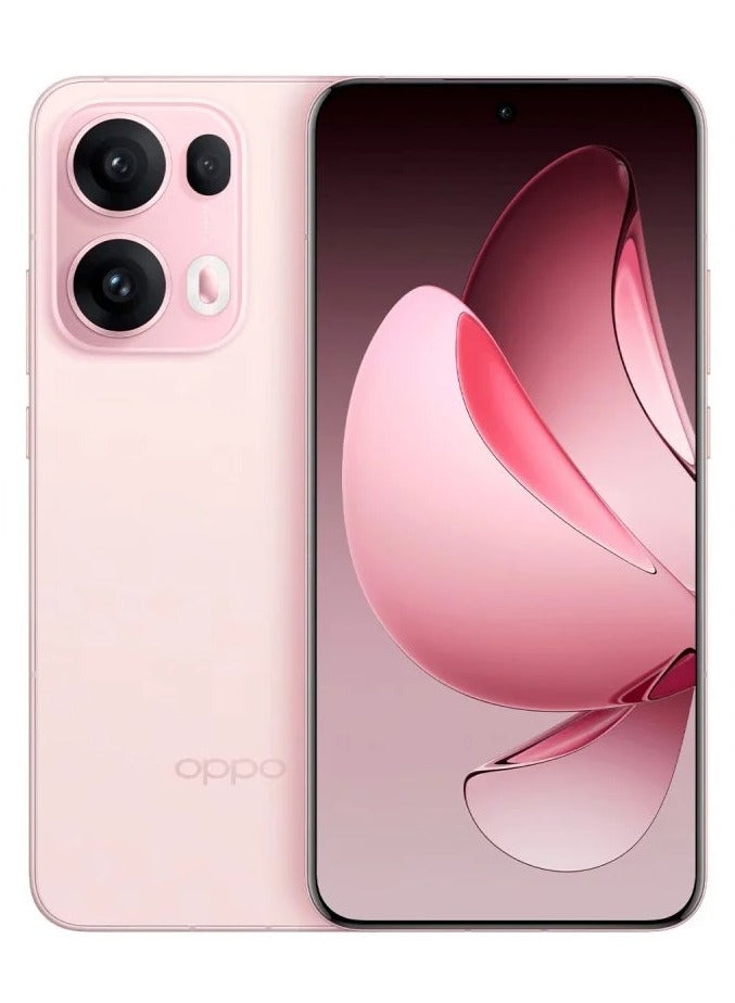 Reno 13 Pro Mobile 12GB+512GB Starlight Pink 6.83-inch FHD+ AMOLED display with a 120Hz refresh rate, a 240Hz touch sampling rate, a 2,160Hz PWM dimming rate, Mediatek Dimensity 8350 with Google play Chinese version