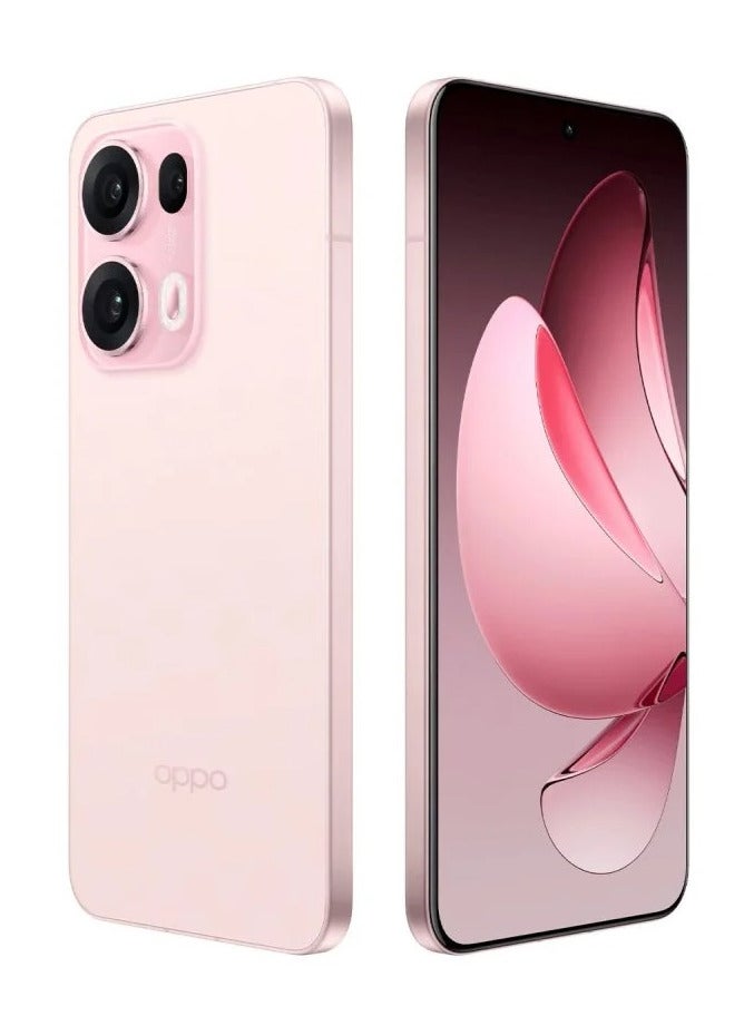 Reno 13 Pro Mobile 12GB+512GB Starlight Pink 6.83-inch FHD+ AMOLED display with a 120Hz refresh rate, a 240Hz touch sampling rate, a 2,160Hz PWM dimming rate, Mediatek Dimensity 8350 with Google play Chinese version