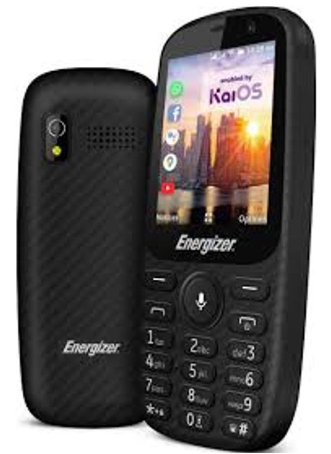 Energizer Energy E241S Feature Phone, 512 MB RAM, Dual Mini Sim - Black