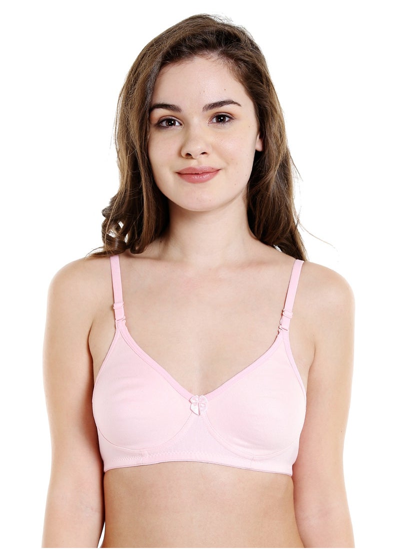 Women's Pink Colour Bra