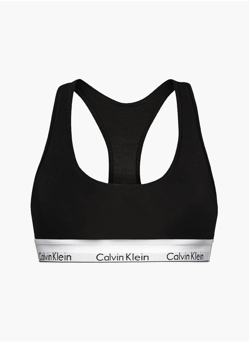 Women's Bralette - Cotton Blend, Black