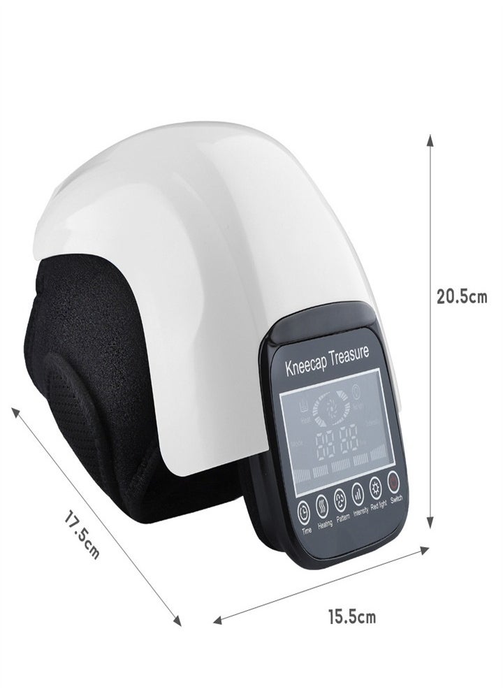 Wireless Knee Massager, Infrared Heating and Vibration Knee Pain Relief for Swollen and Stiff Joints, Stretched Ligaments and Muscle Injuries