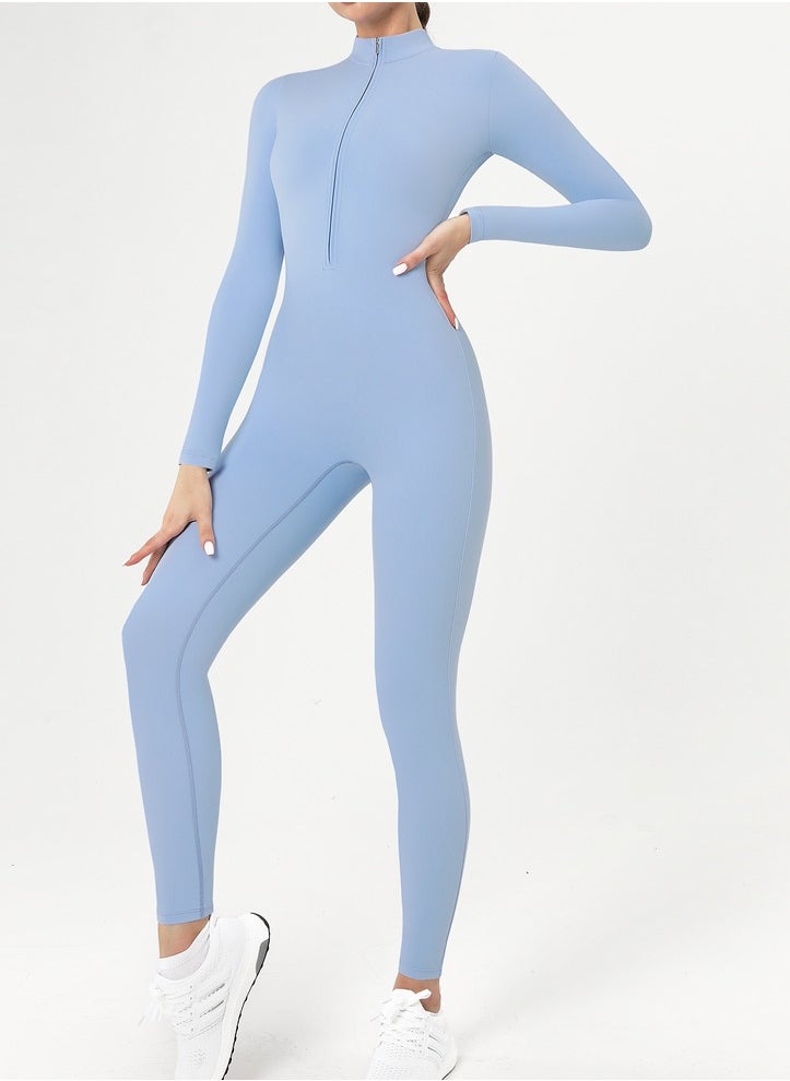 Zipper Longsleeve Sport Jumpsuits Women