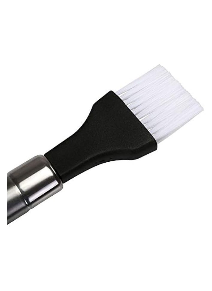 Sauce Brush with Stainless Steel Handle - Marinating and Basting Brush with Ergonomically designed Stainless Steel Handle with Hanging Loop - Bristles helps to glaze marinade glaze oil or bu