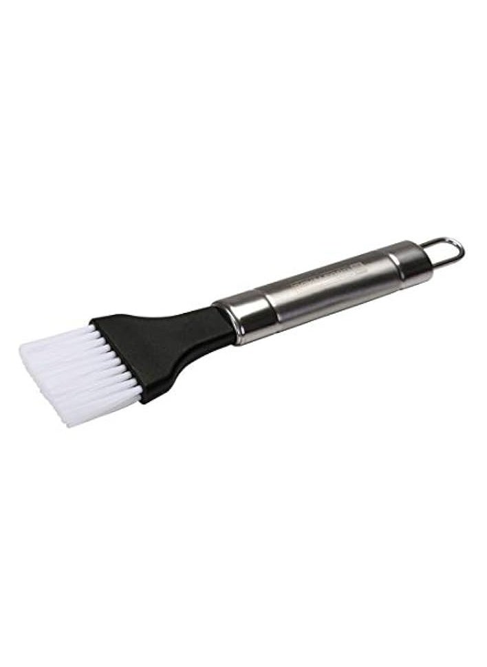 Sauce Brush with Stainless Steel Handle - Marinating and Basting Brush with Ergonomically designed Stainless Steel Handle with Hanging Loop - Bristles helps to glaze marinade glaze oil or bu