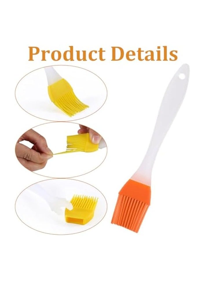 3 Pieces Pastry Brush Silicone Spreading Oil Sauce Butter Marinades Practical for Coated Cooking, Baking Utensils for BBQ Marinades Cooking Baking