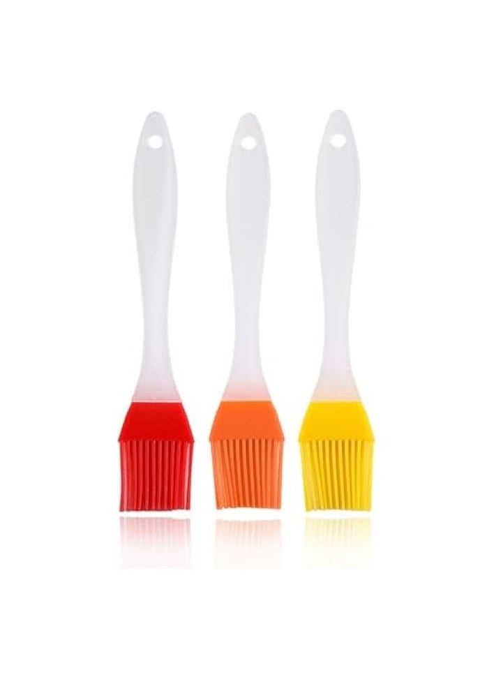 3 Pieces Pastry Brush Silicone Spreading Oil Sauce Butter Marinades Practical for Coated Cooking, Baking Utensils for BBQ Marinades Cooking Baking