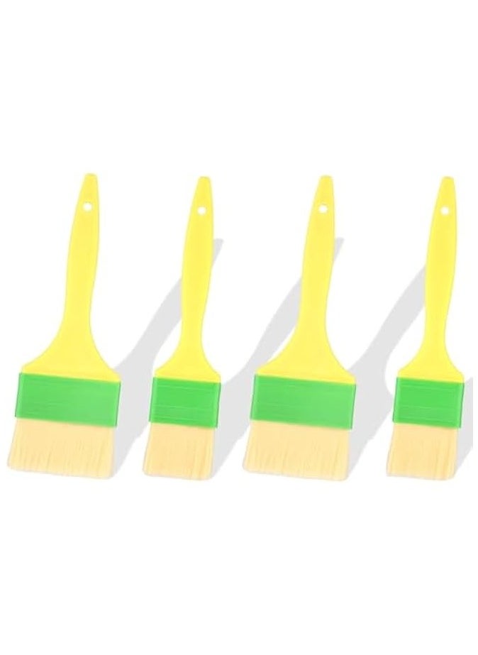 Set of 4 Pastry Brushes, Practical Oil Brush Wool Basting Brush BBQ Brushes for Sauce Multifunctional Food Brush for Oil Butter Egg Sauce for Cooking Baking