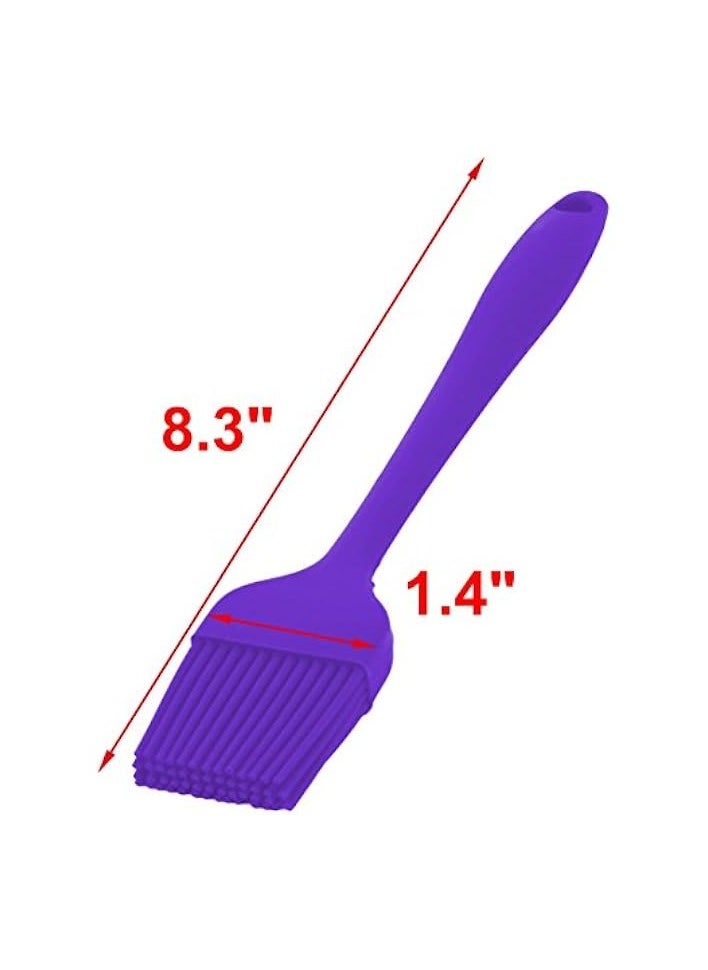 Bakery Silicone Cookie Cake Baking Tool Cream Butter Pastry Brush Purple