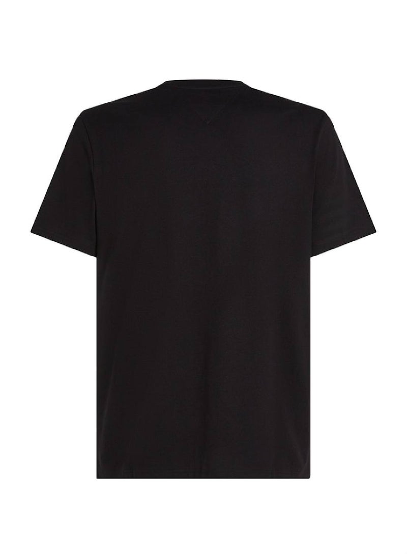 Men's Logo Crewneck T-shirt - Cotton, Black