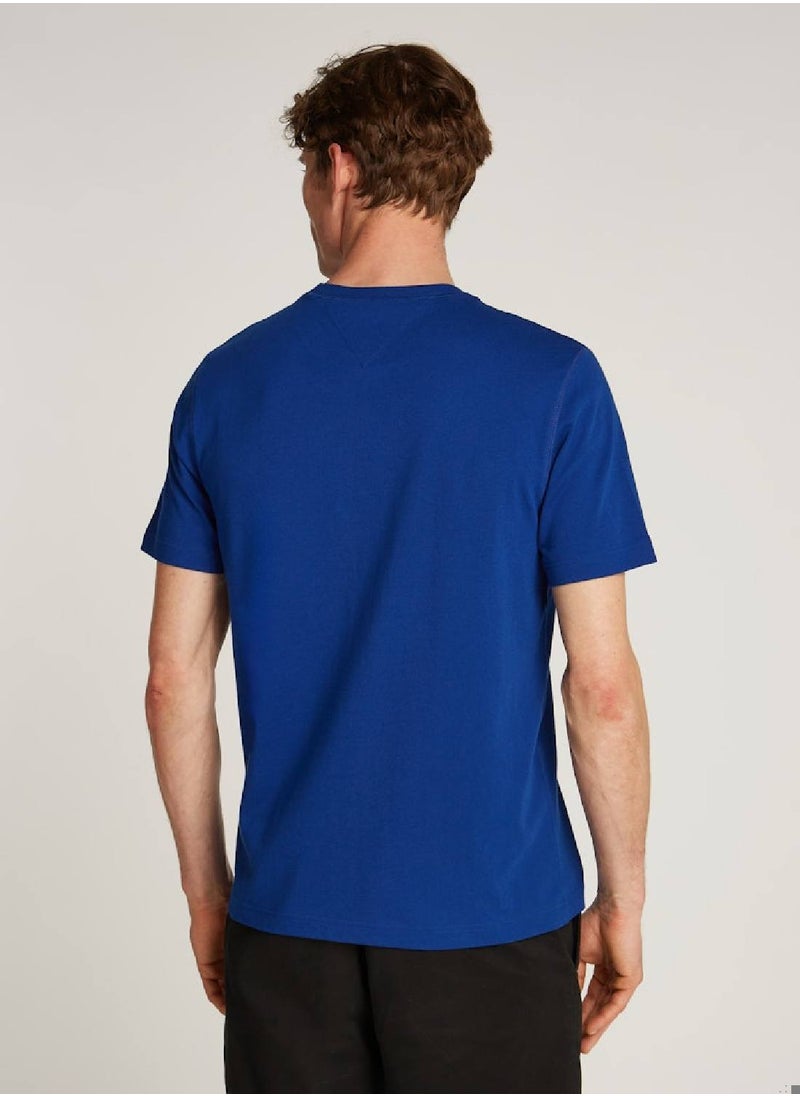 Men's Big Hilfiger T-shirt - Cotton, Blue