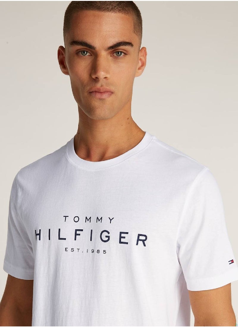 Men's Big Hilfiger T-shirt - Cotton, White