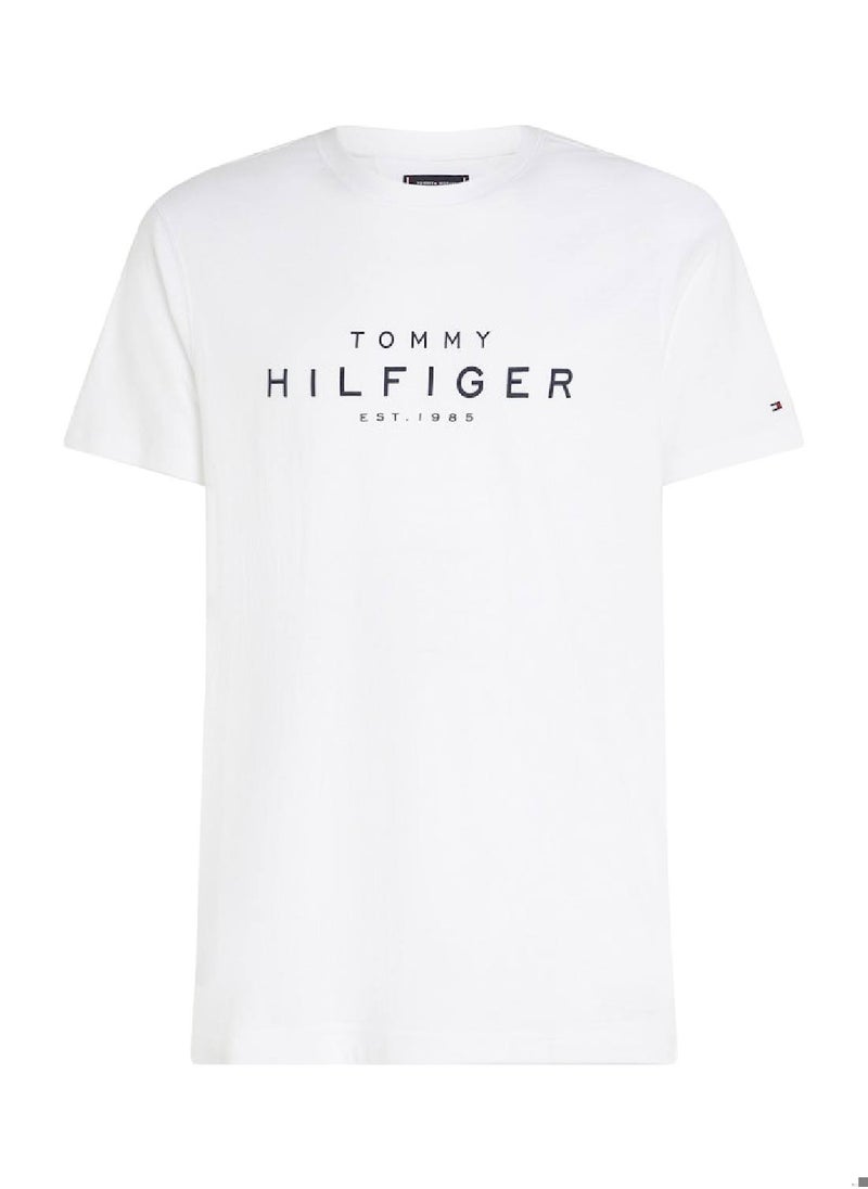 Men's Big Hilfiger T-shirt - Cotton, White