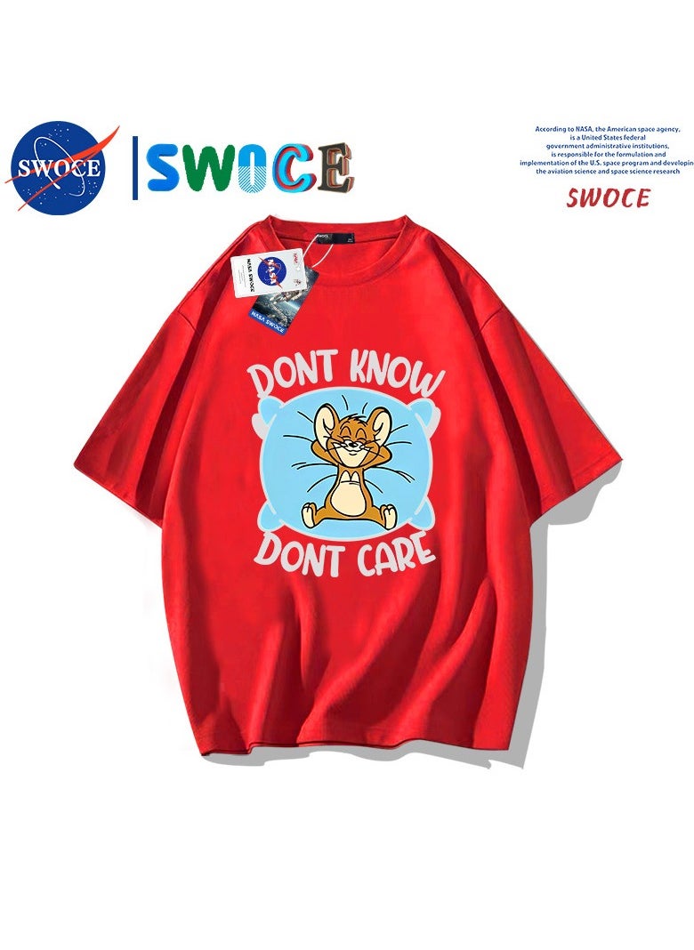 New Fashion Cartoon Anime SWOCE Cotton T-shirt