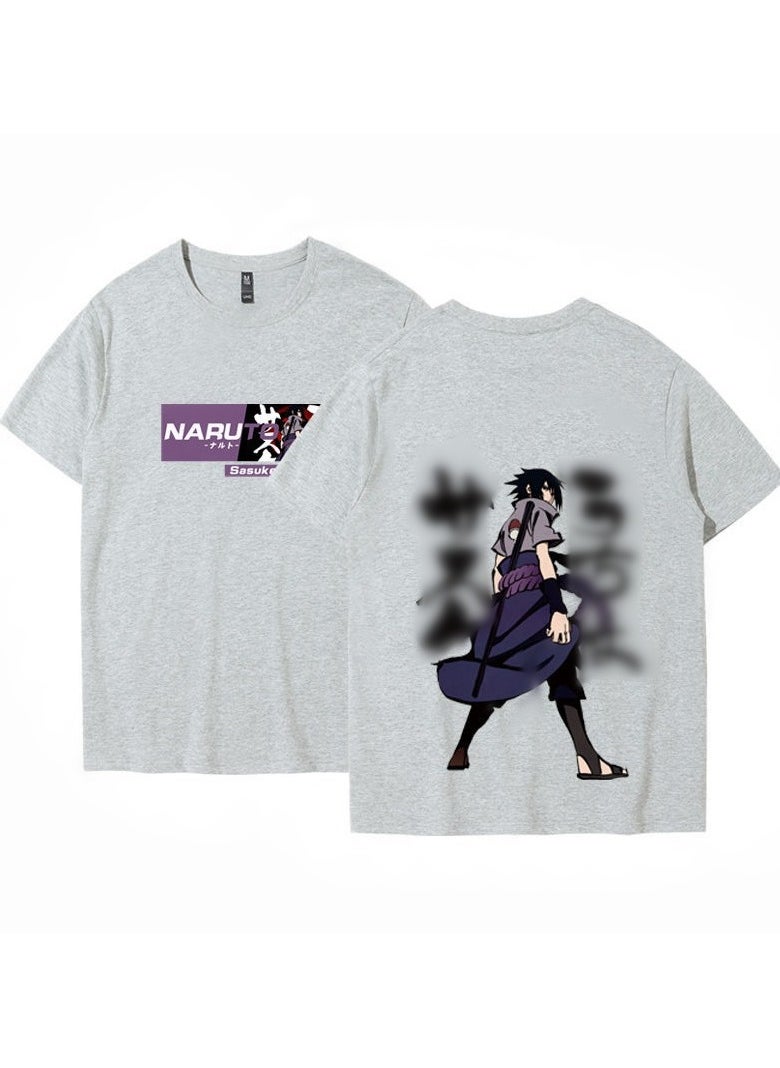 New Naruto Male Naruto Uchiha Sasuke Kakashi Co branded T-shirt