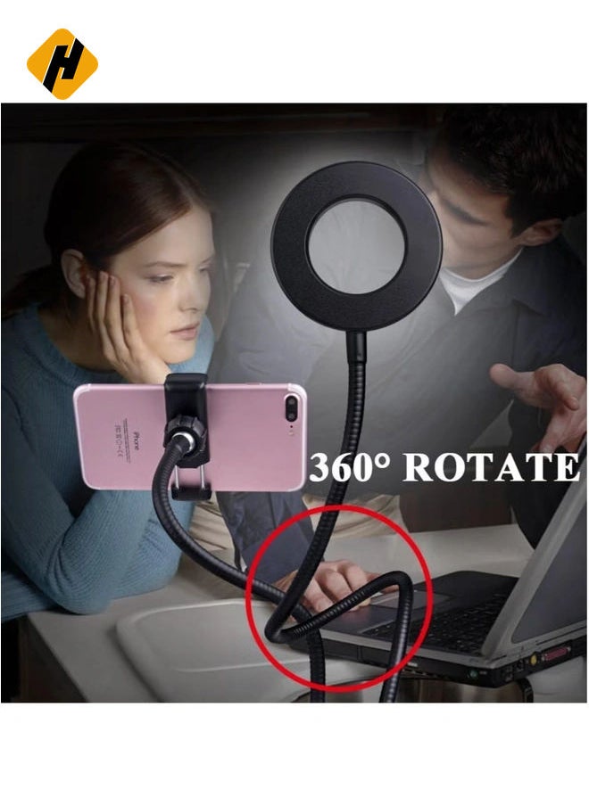 Light Stand for Live Stream, Selfie Ring Light with Webcam Mount for Logitech C925e, C922x, C930e,C922,C930,C920