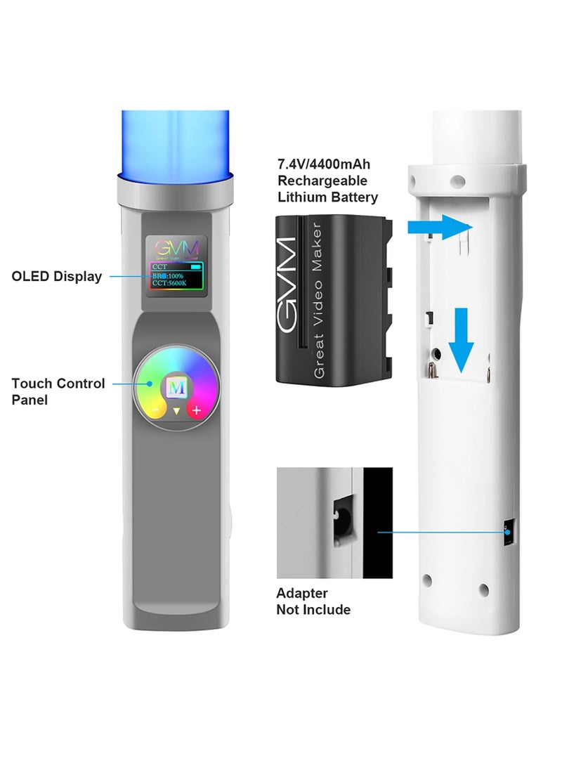 GVM-T20R 20W High Power RGB & Bi-Color Wand Light