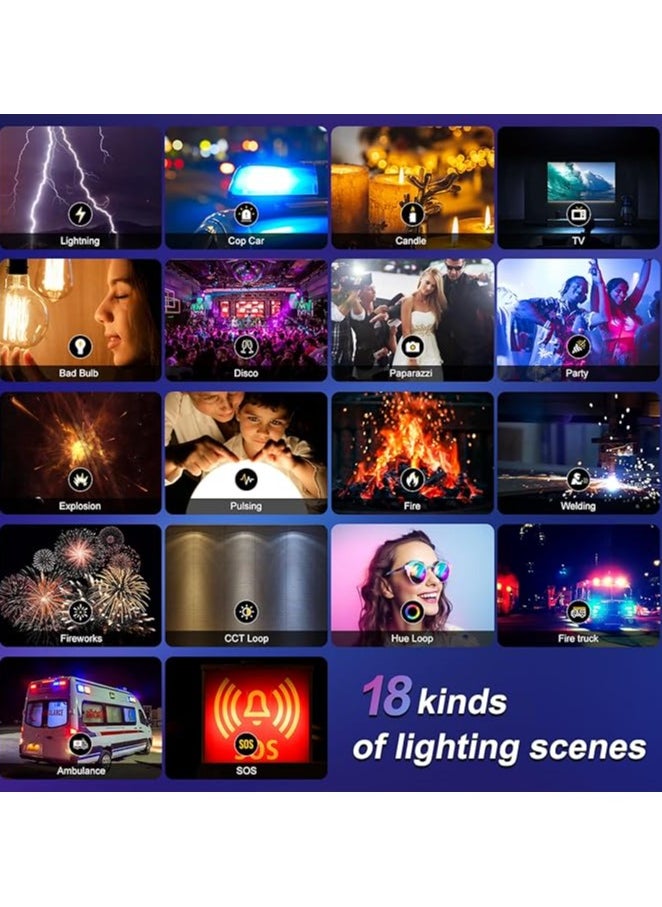 GVM Great Video Maker 1000D RGB Led Light with 2 Softboxes, Photography Lighting Kit with Bluetooth Control, Full Color Lighting Kit with 18 Applicable Scenes, 2 Packs Led Light Panel for Shooting