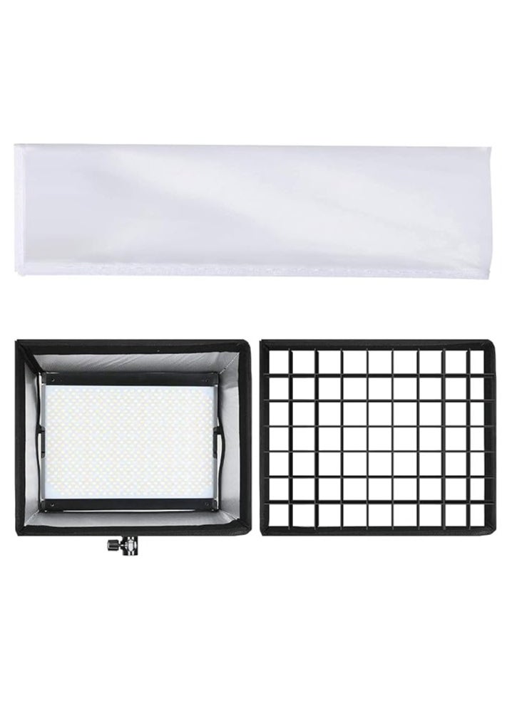 GVM Great Video Maker Foldable Softbox Diffuser with Grid Beehive for RGB 1000D LED Light, Suitable for Studio Lighting, Portrait Photography, Lighting, Led Panel 11.8