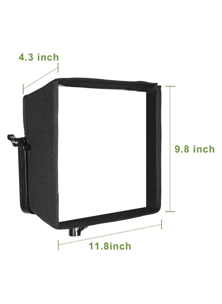 GVM Great Video Maker Foldable Softbox Diffuser with Grid Beehive for RGB 1000D LED Light, Suitable for Studio Lighting, Portrait Photography, Lighting, Led Panel 11.8