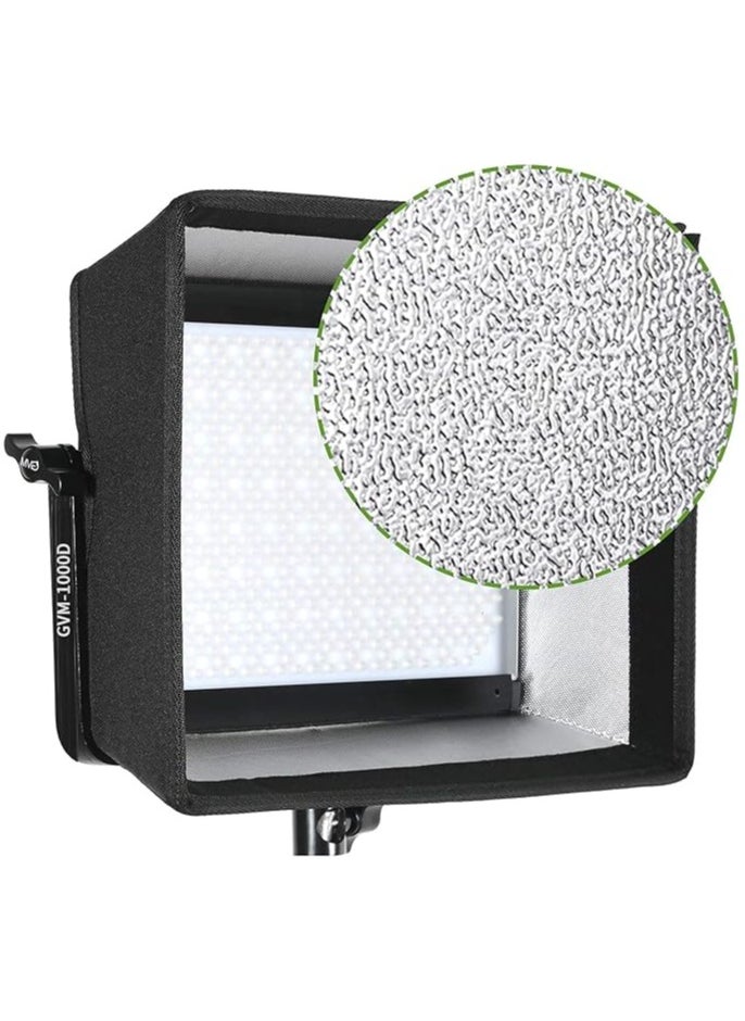 GVM Great Video Maker Foldable Softbox Diffuser with Grid Beehive for RGB 1000D LED Light, Suitable for Studio Lighting, Portrait Photography, Lighting, Led Panel 11.8