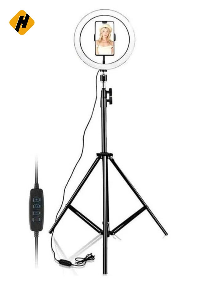 Selfie Ring Light with Long Tripod Stand And Cell Phone Holder