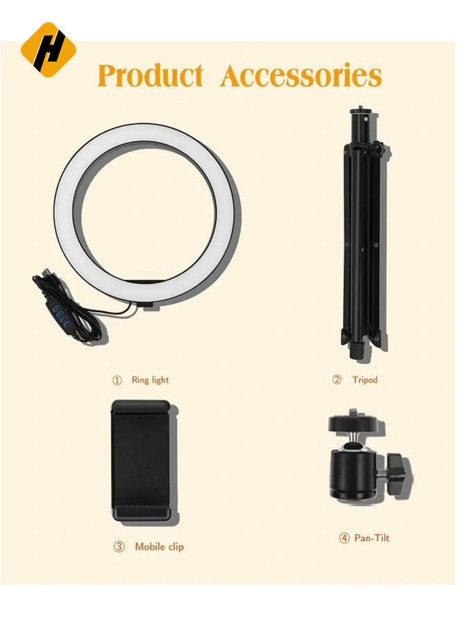 Selfie Ring Light with Long Tripod Stand And Cell Phone Holder