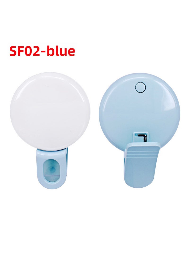 Mini LED Selfie Light with Custom Logo SF02 Blue