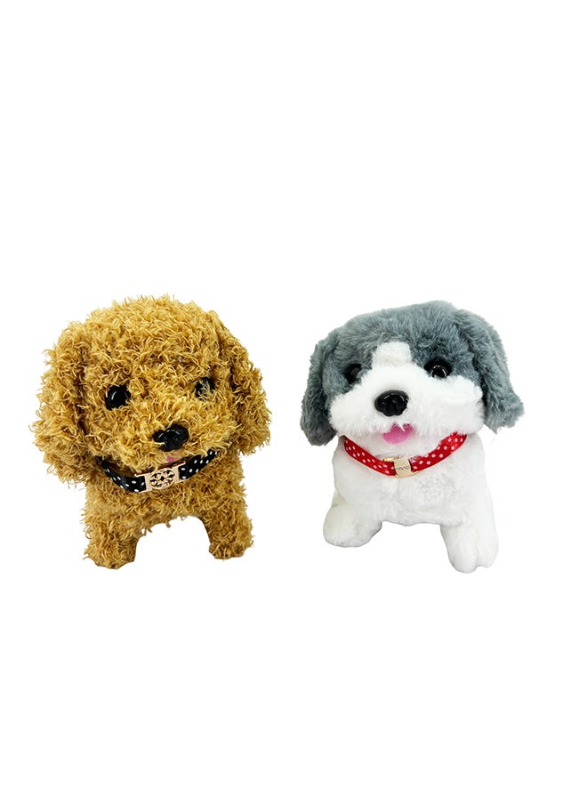 Galaxy Electronic Walking Plush Dog Toy with Pet House Packaging – Assorted 1 pc – Realistic Walking & Barking Functions br– Safe for Kids 3+