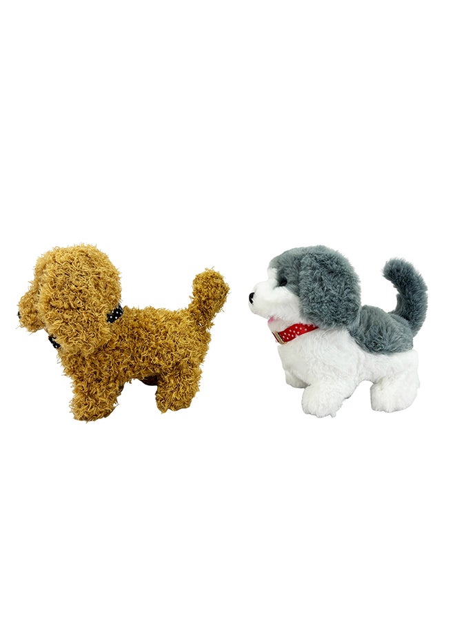 Galaxy Electronic Walking Plush Dog Toy with Pet House Packaging – Assorted 1 pc – Realistic Walking & Barking Functions br– Safe for Kids 3+