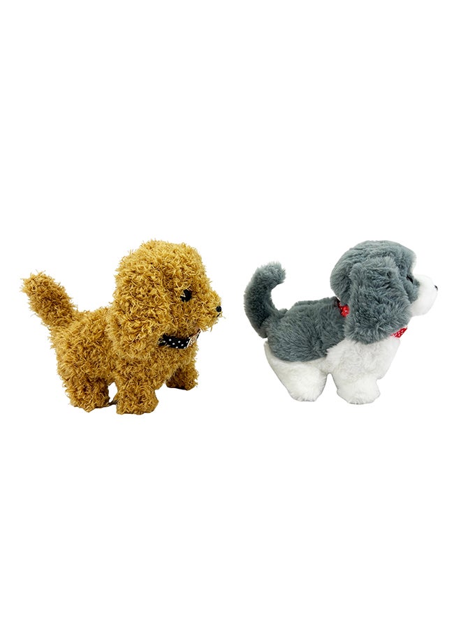 Galaxy Electronic Walking Plush Dog Toy with Pet House Packaging – Assorted 1 pc – Realistic Walking & Barking Functions br– Safe for Kids 3+