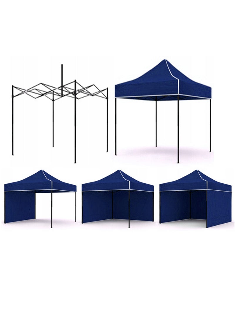 3x3 Meters Steel Frame Outdoor Tent with Waterproof UV-Blocking Canopy, Quick Setup, and Trolley Bag for Events, Camping, and Parties