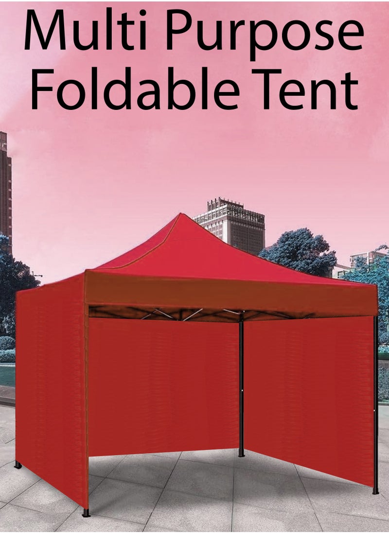 3x3 Meters Steel Frame Outdoor Tent with Waterproof UV-Blocking Canopy, Quick Setup, and Trolley Bag for Events, Camping, and Parties