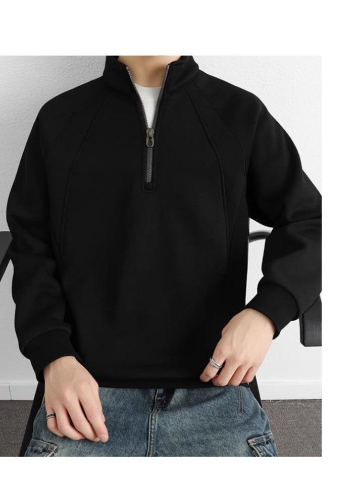 Men's Half Zip Hoodie With Pullover And Base Layer