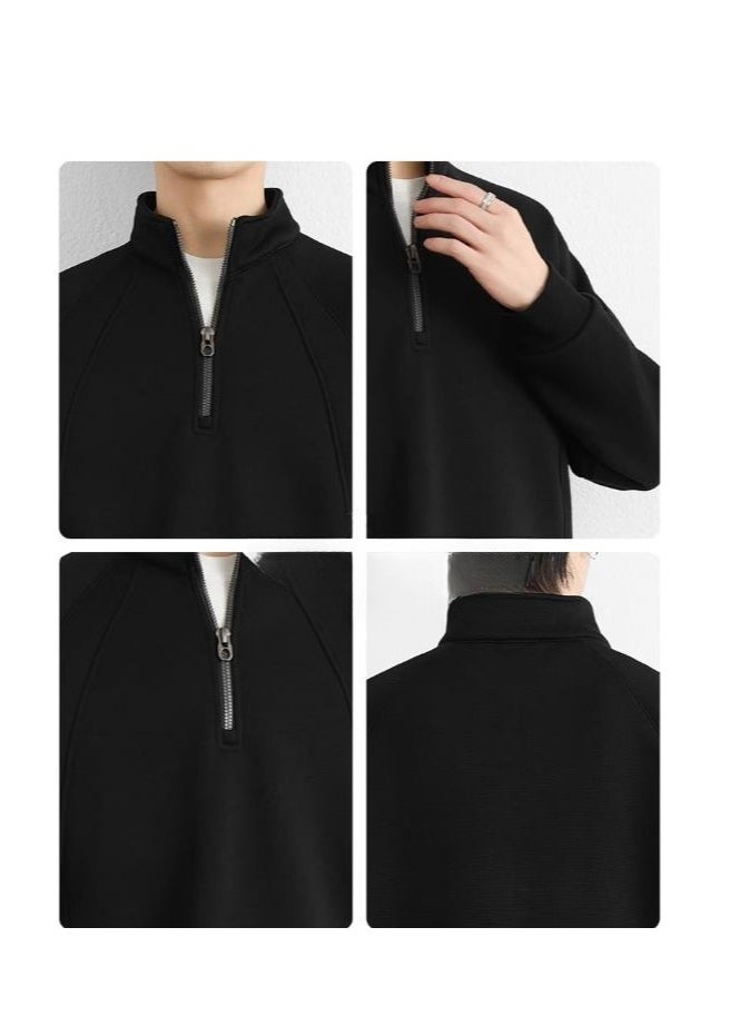 Men's Half Zip Hoodie With Pullover And Base Layer