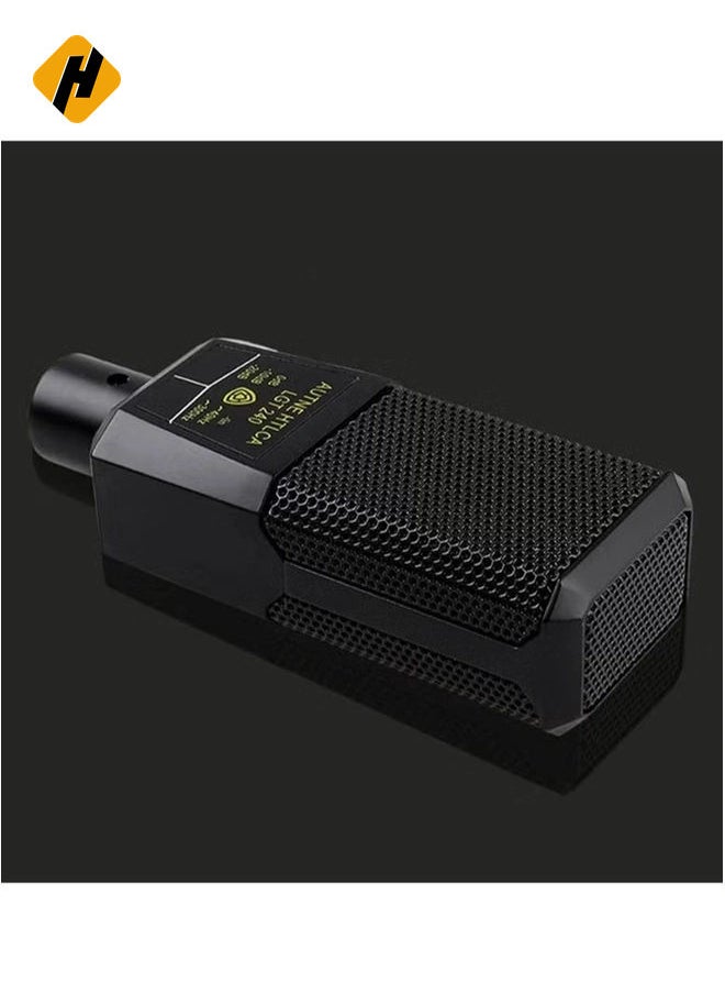 LGT240 Condenser Microphone Studio Cardioid Directional Audio Recording Mic for PC Computer Video Camera Camcorder Live Broadcast Dance Studio Recording.