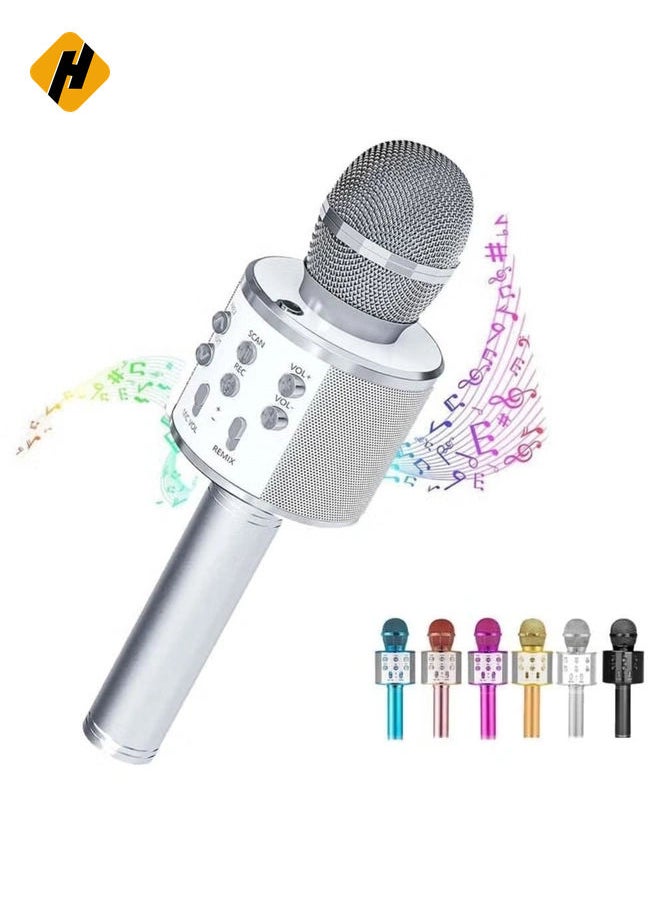 Bluetooth Microphone for kids Birthday Gift Toys for Age 3 4 5 6 7 8 9 10 Girls Boys Wireless Karaoke Mircrophone Little Kid Gifts Toy for Toddler Children