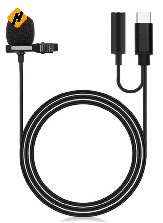 JH-042 1.5M USB Type C LAVALIER Microphone Mobile Phone  Recording Monitor Microphone Type-C Mic Only for Android Phone JH-042 1.5M USB Type C LAVALIER Microphone Mobile Phone  Recording Monitor Micr